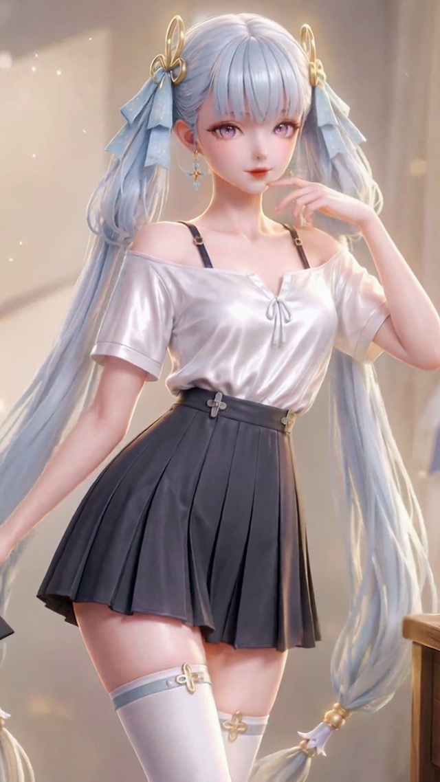 毕业季二次元清新美少女今汐