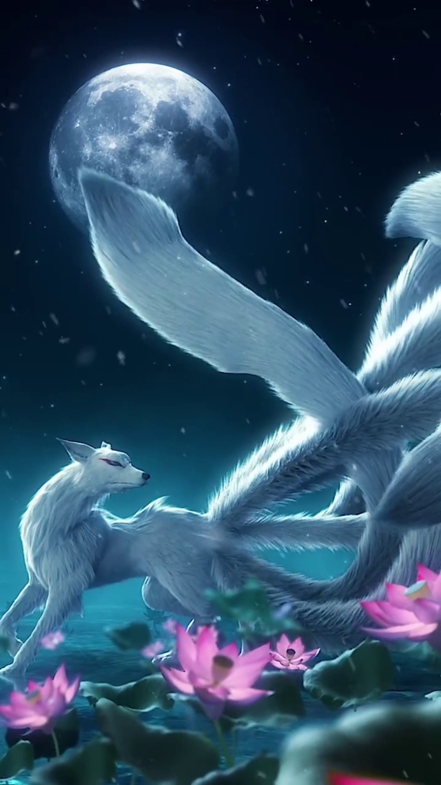 山海经九尾白狐