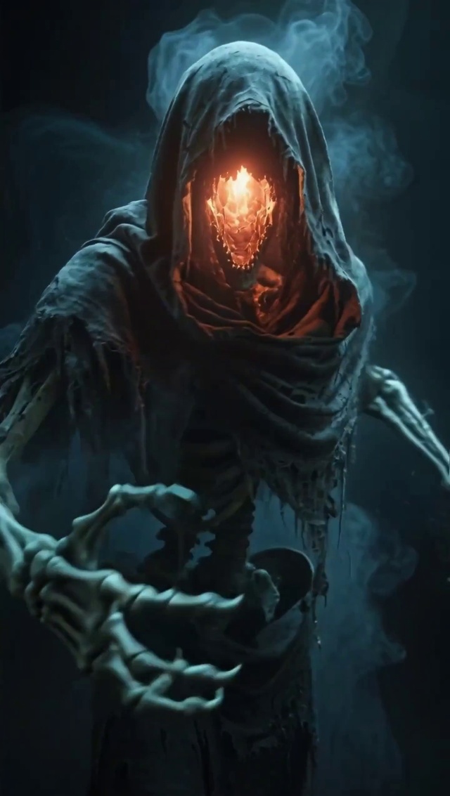 黑袍子骷髅幽灵