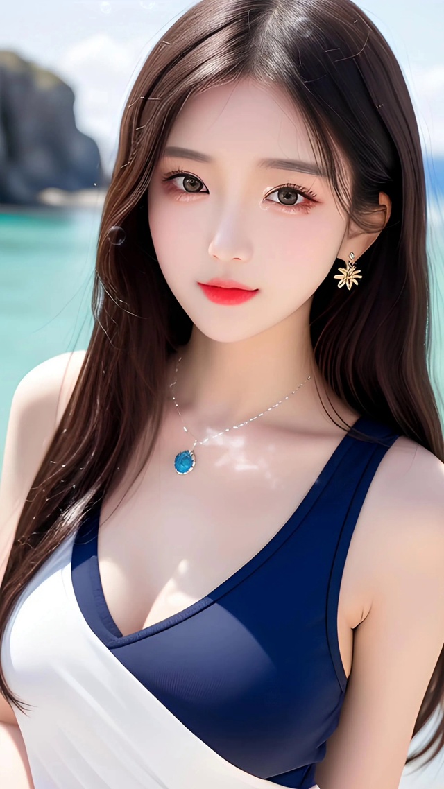 4k 长发飘飘美女