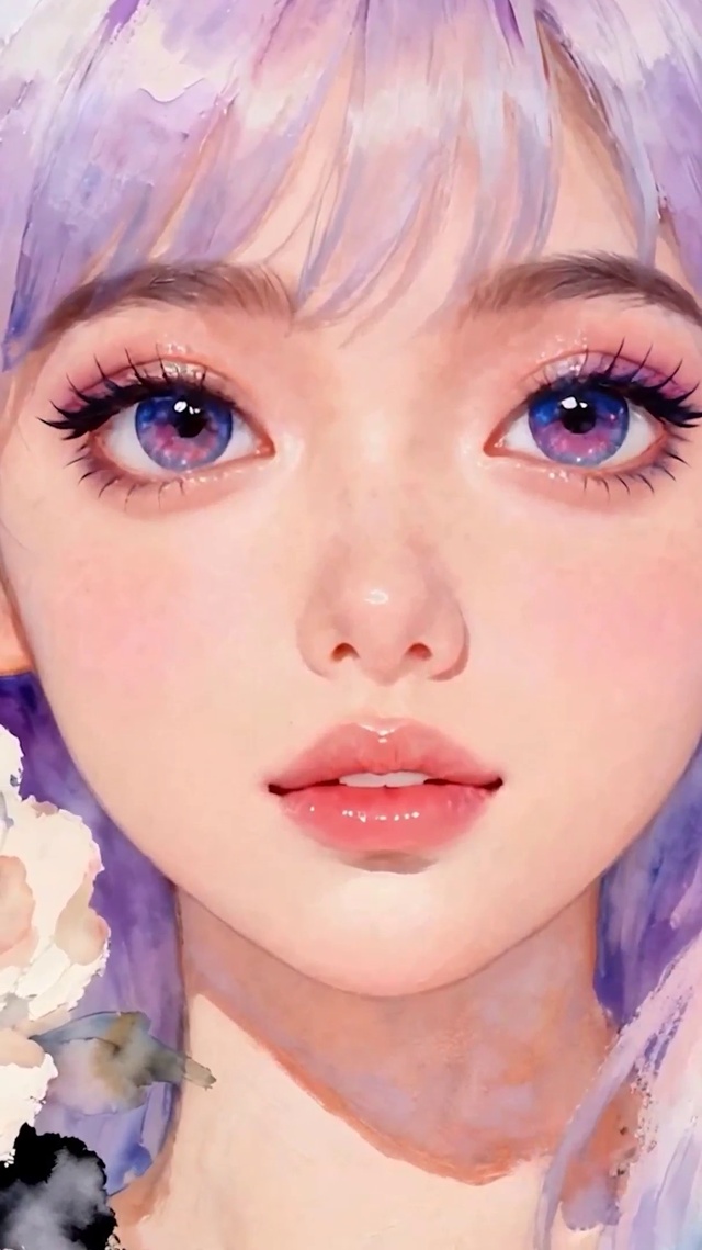 护眼花朵女孩