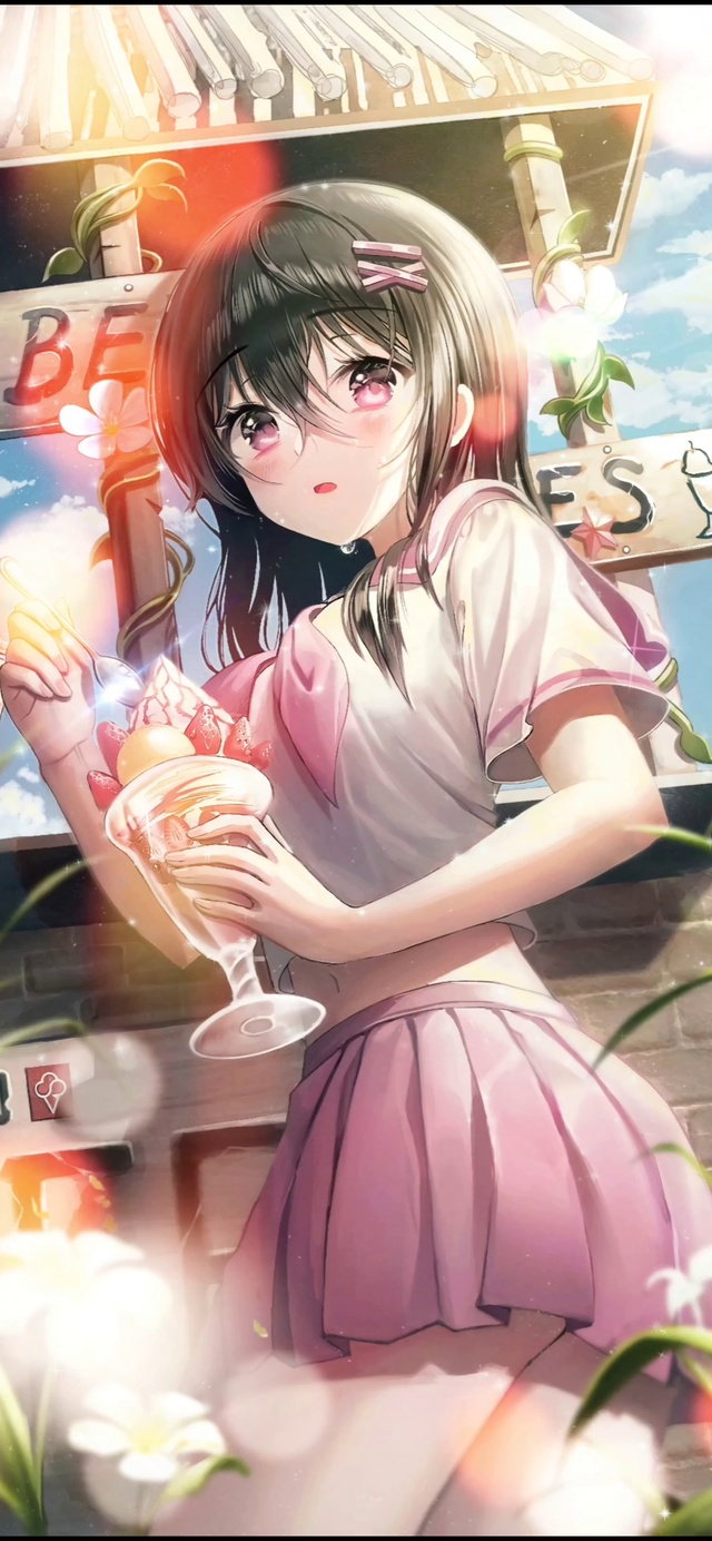 夏日冰淇淋粉丝jk少女