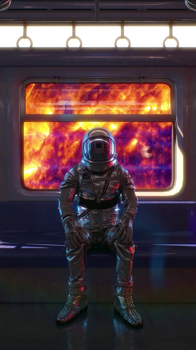 穿过太阳的星际列车 