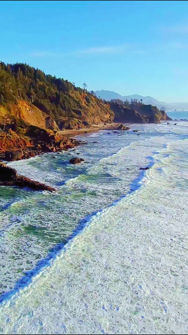 治愈海岸海浪 4K