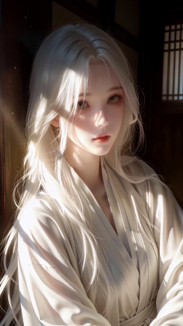 古风白衣少女