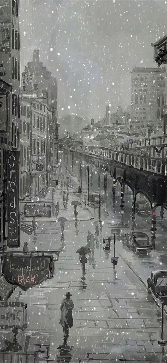 复古落雪街道【原创作品均有工程文件，🈲️转载】