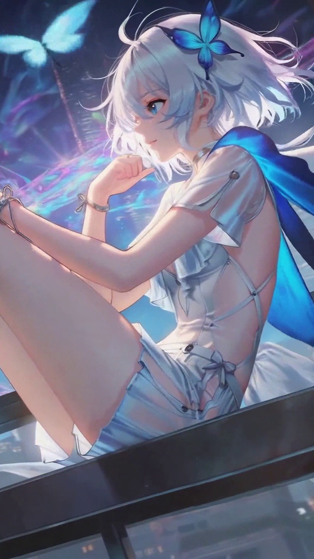 月夜都市蓝蝶少女守岸人
