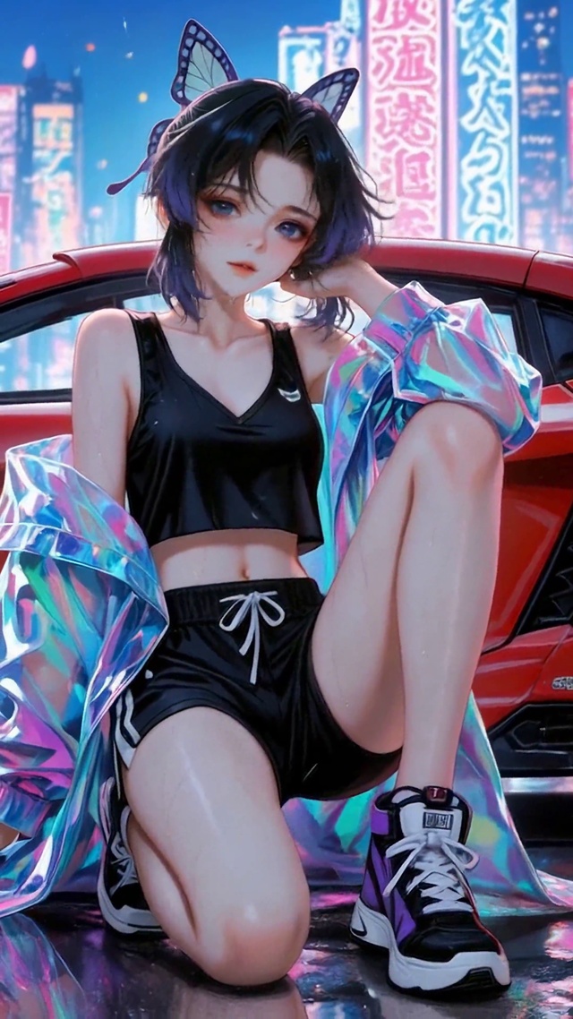 霓虹街景蝴蝶忍