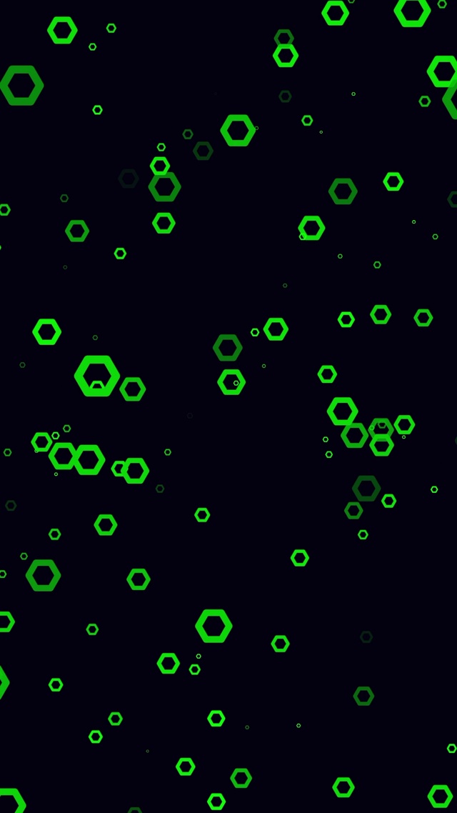 闪烁六边形-绿色(完整)