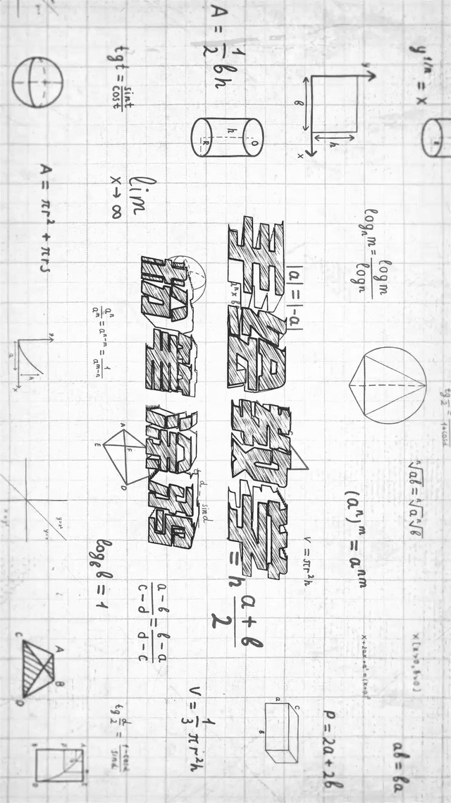 手绘数学公式