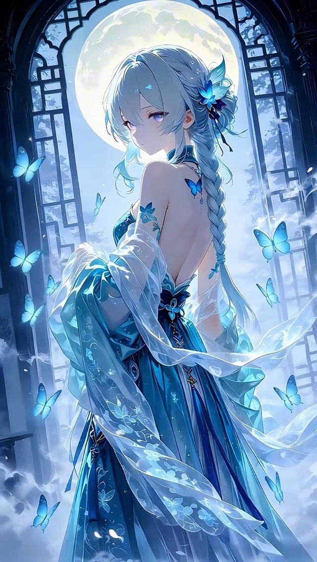 蝶吻月光