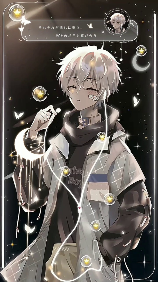 炫酷星辉耳机少年