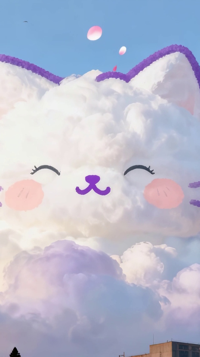 云猫星梦：萌系云朵猫咪小清新