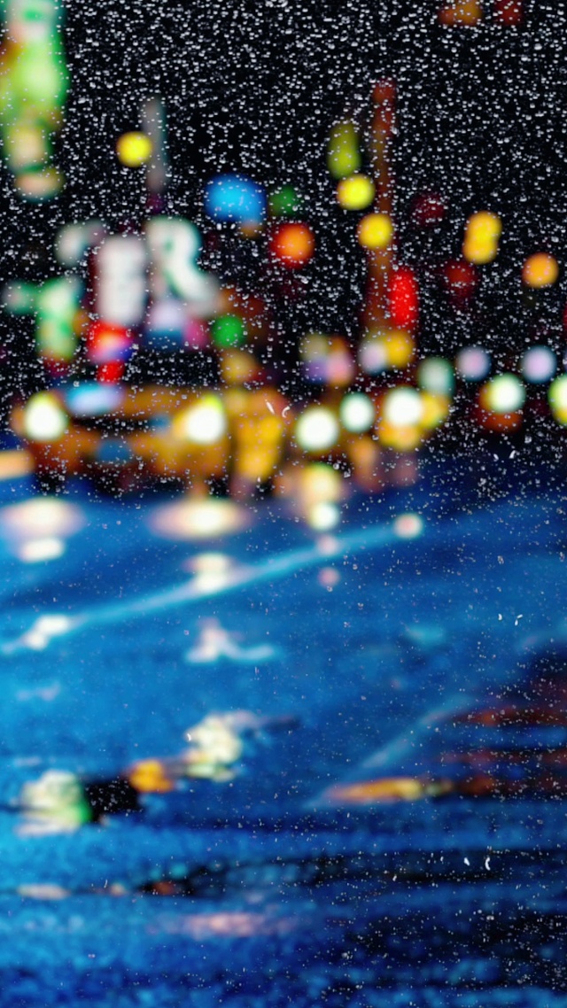 4k 雨中街道（ 一）