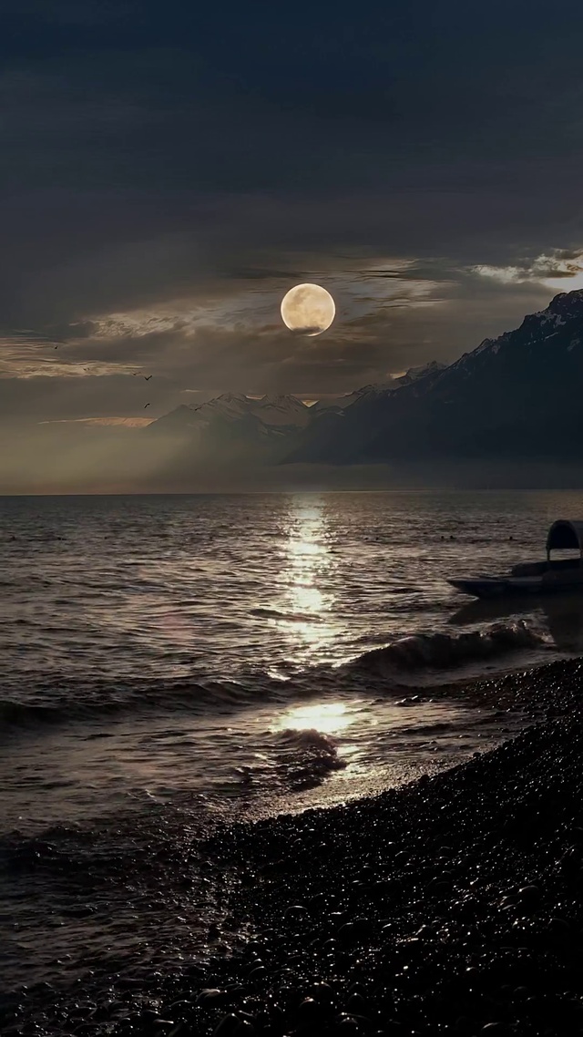 海景月亮