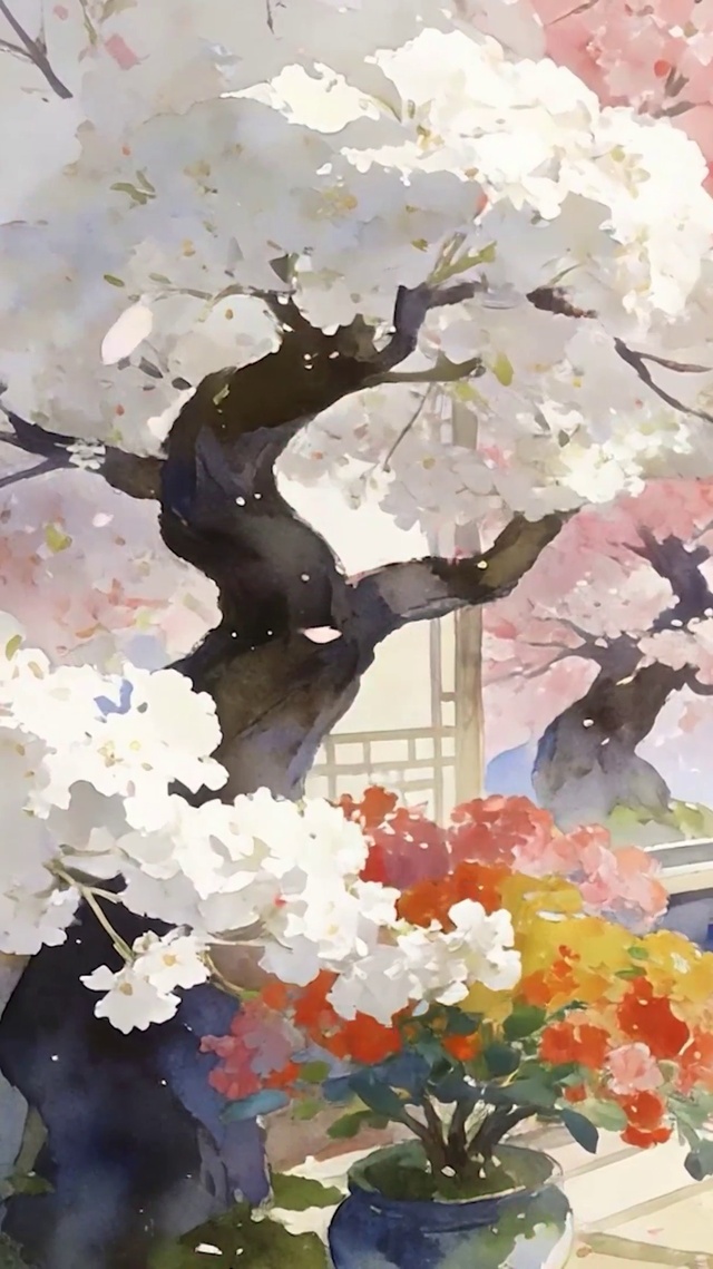 护眼樱花树木