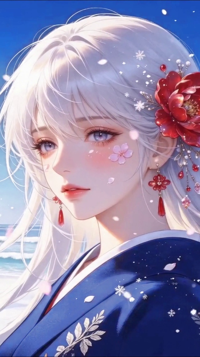 雪中牡丹