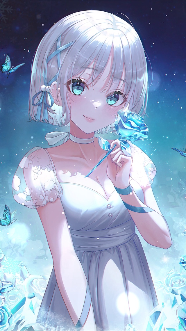 清纯蓝玫瑰少女