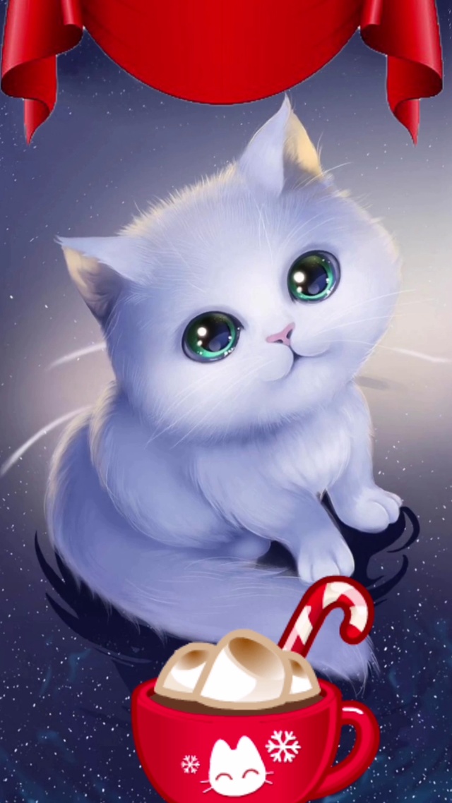 吃饱的小萌猫