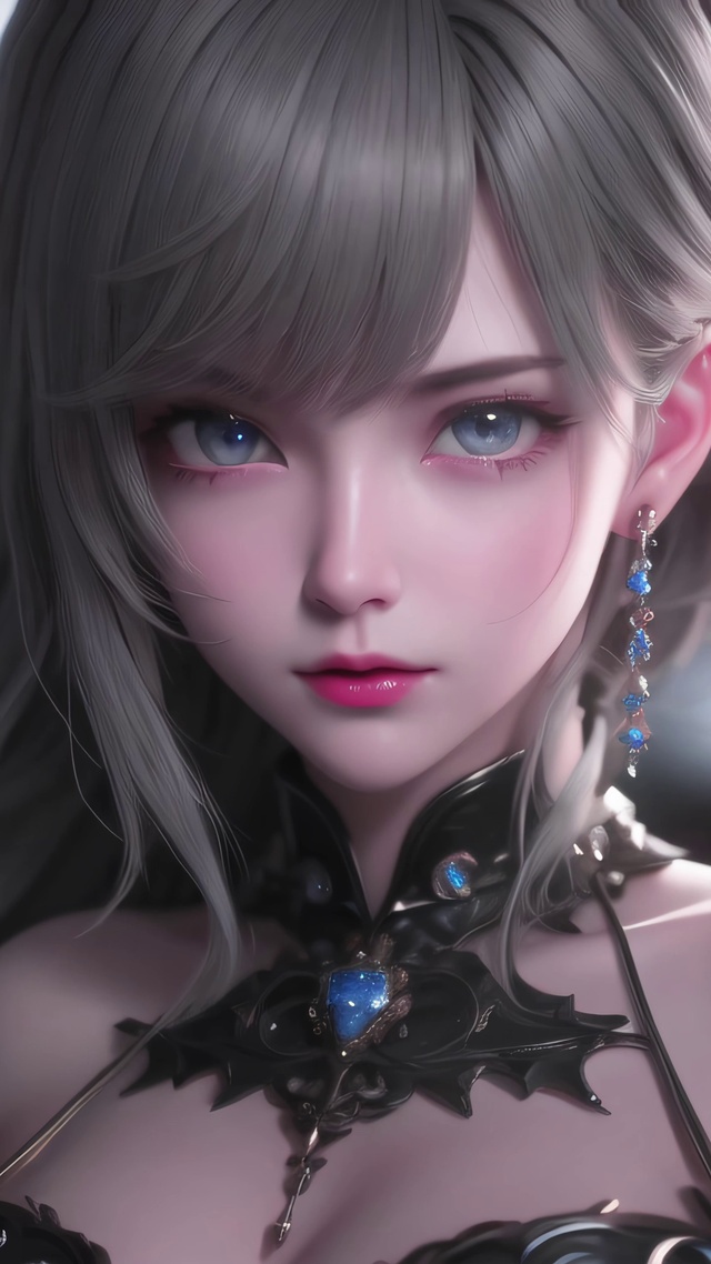 性感冷艳古风长发美女