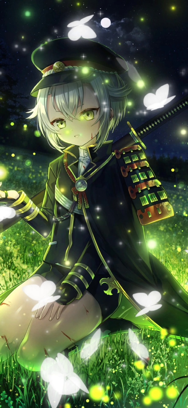 荧光中的少女