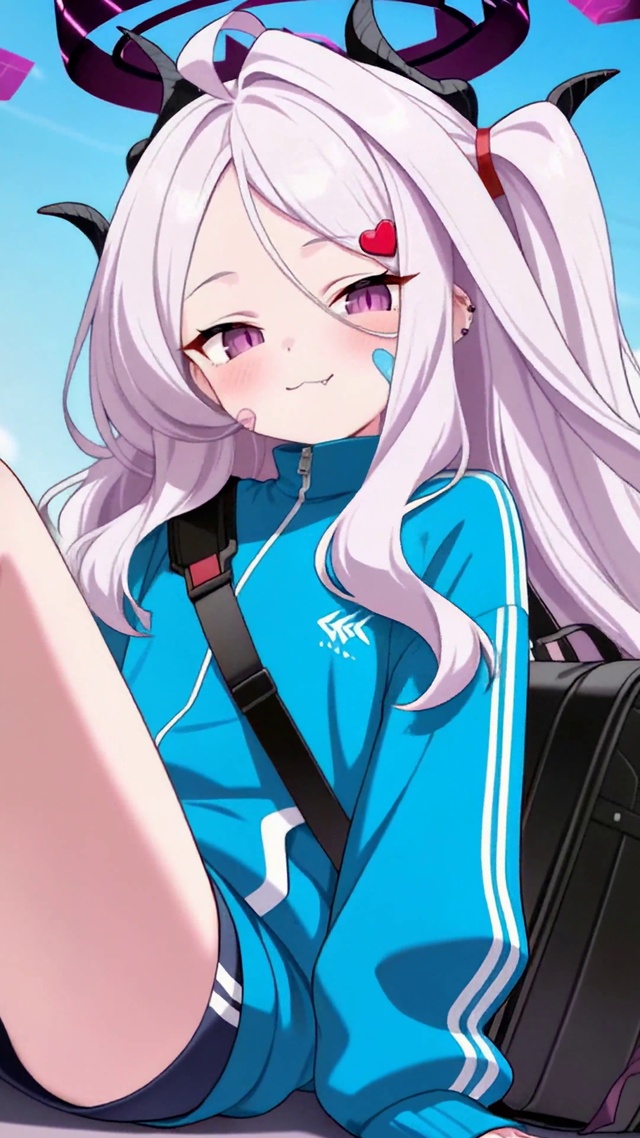 街角白发美少女空崎阳奈