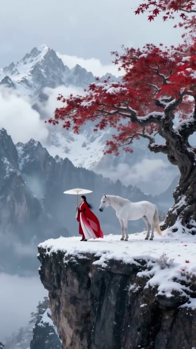 云巅的枫雪同行