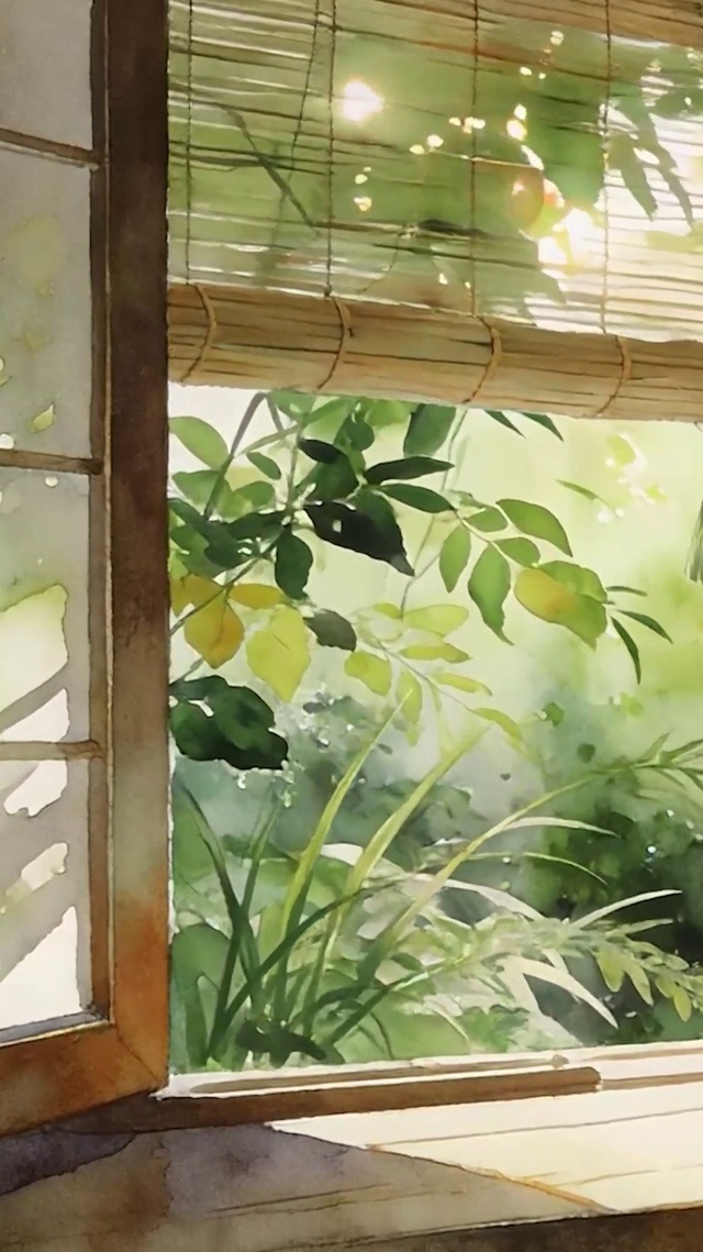 护眼绿景