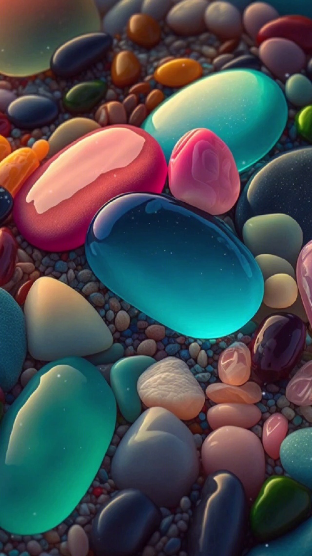 七彩斑斓的石岩