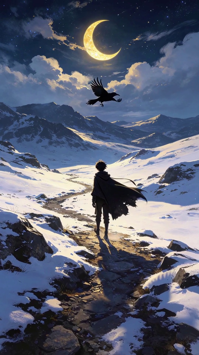 雪中少年
