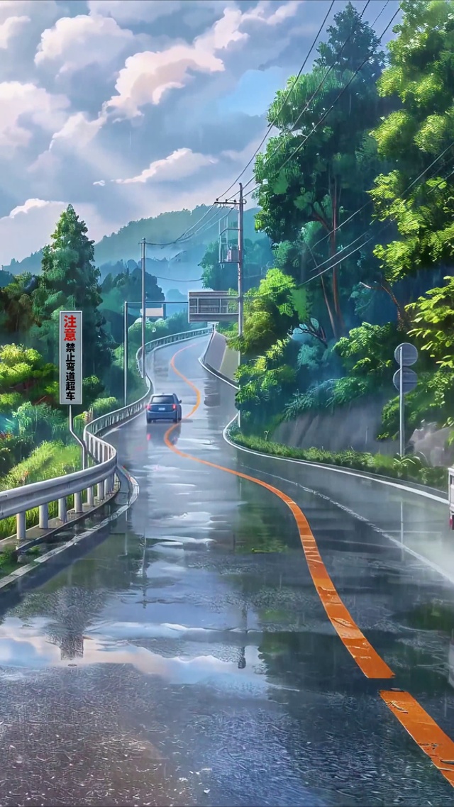 雨中山道