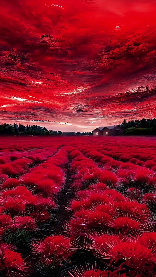凄美的花海