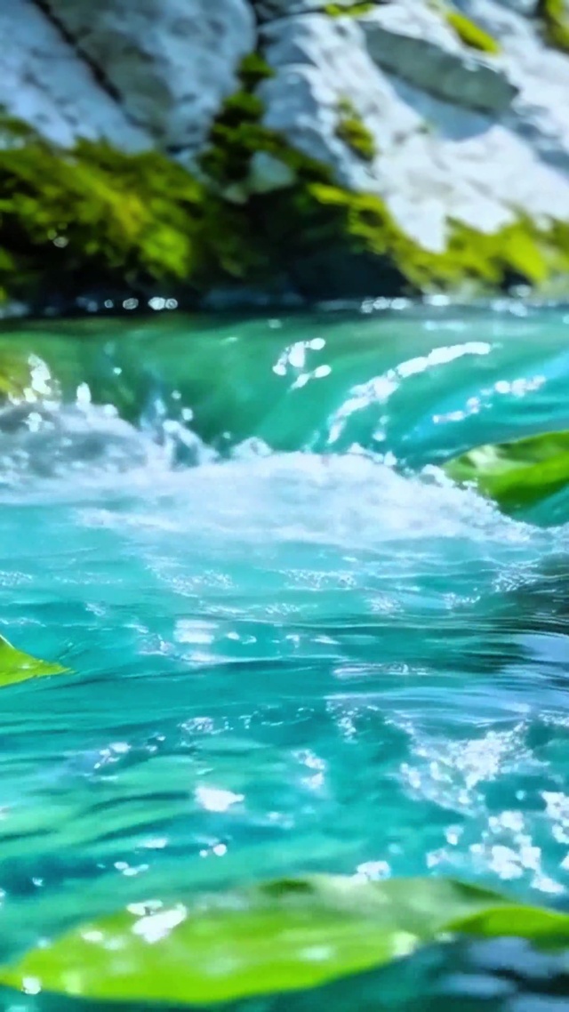 治愈山间溪流4K
