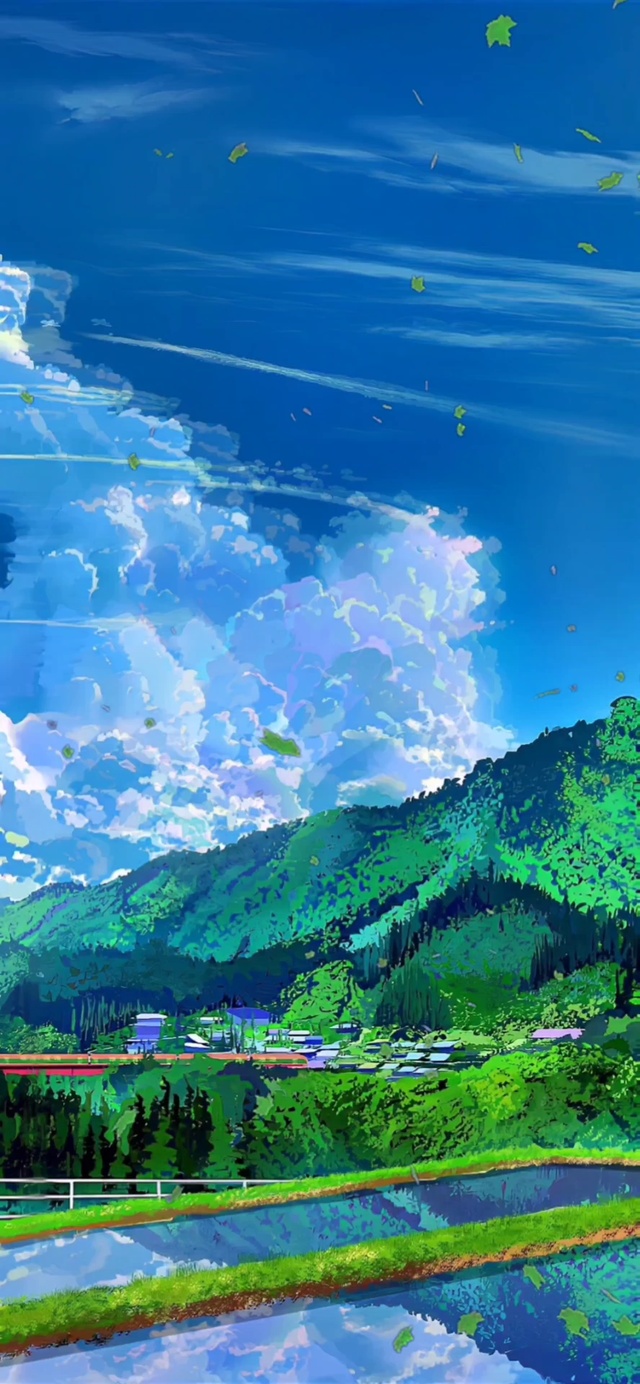 绿色护眼治愈风景