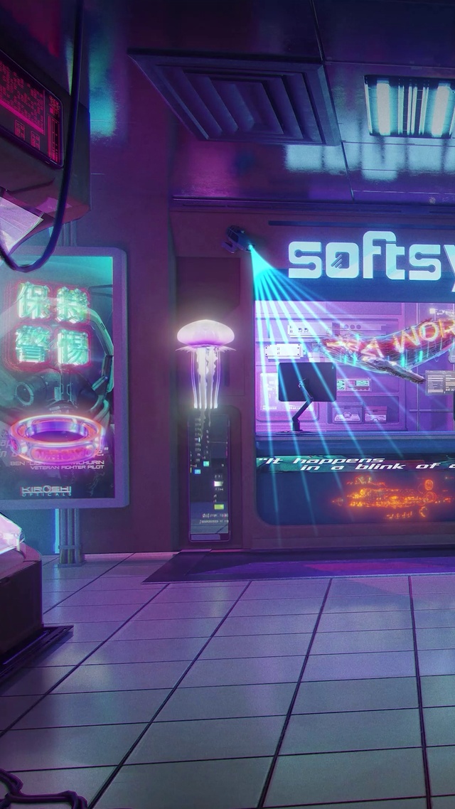 赛博朋克科幻房间