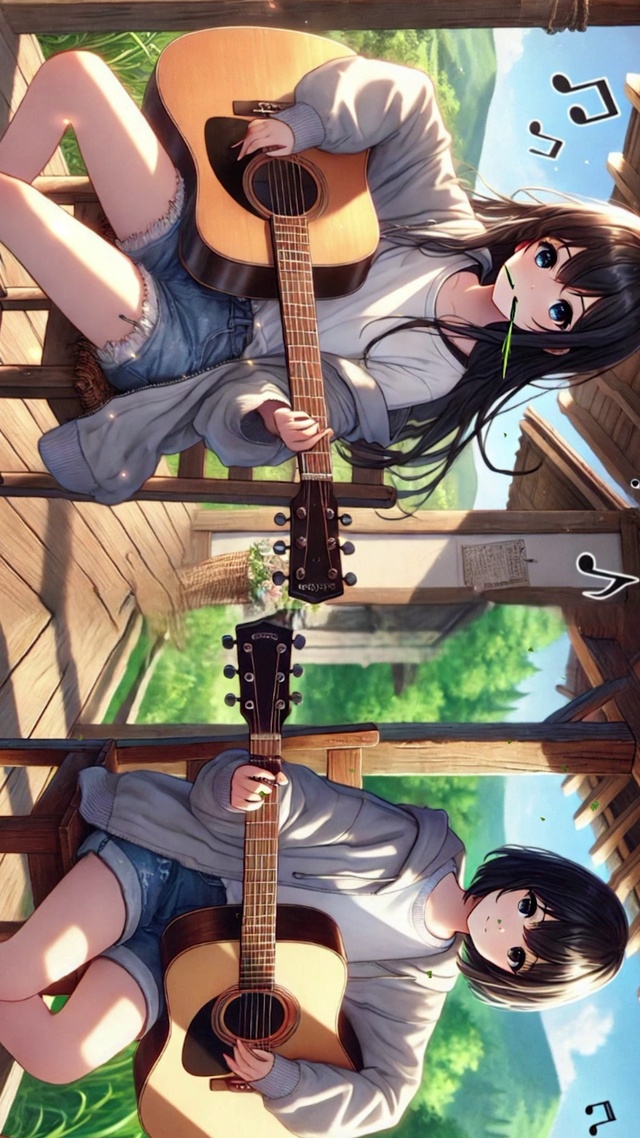 弹吉他的女孩们