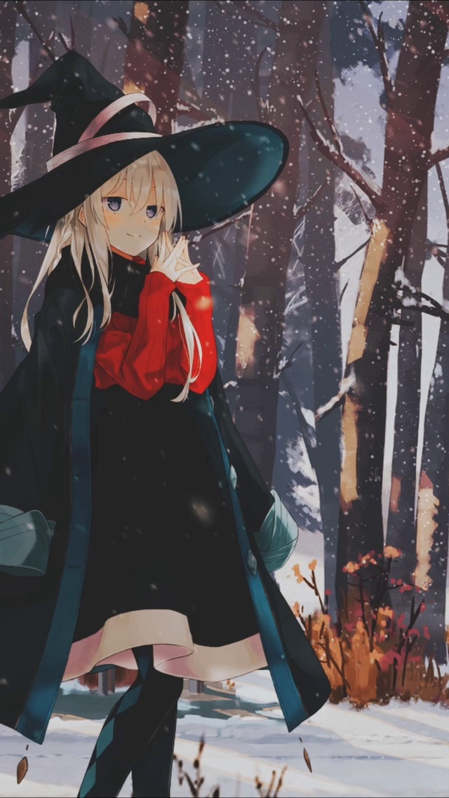 二次元雪中魔法少女