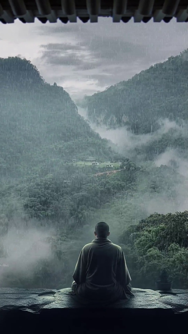 意境雨景