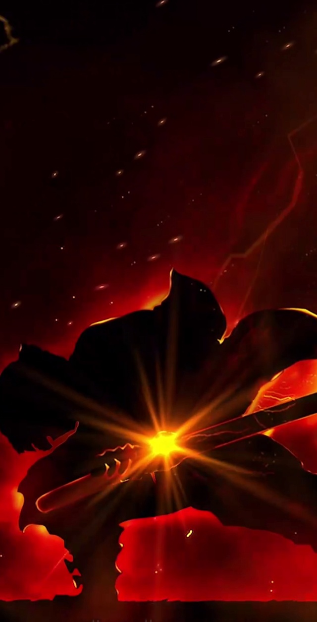 鬼灭之刃我妻善逸拔刀背影帅气