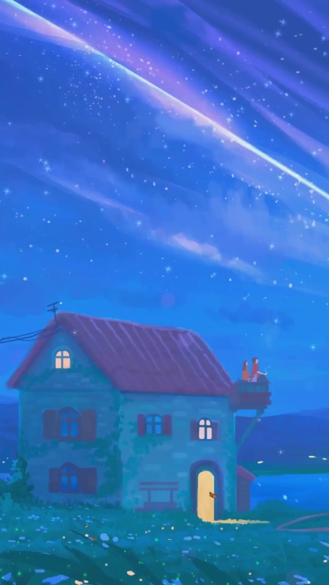 唯美治愈星空风景