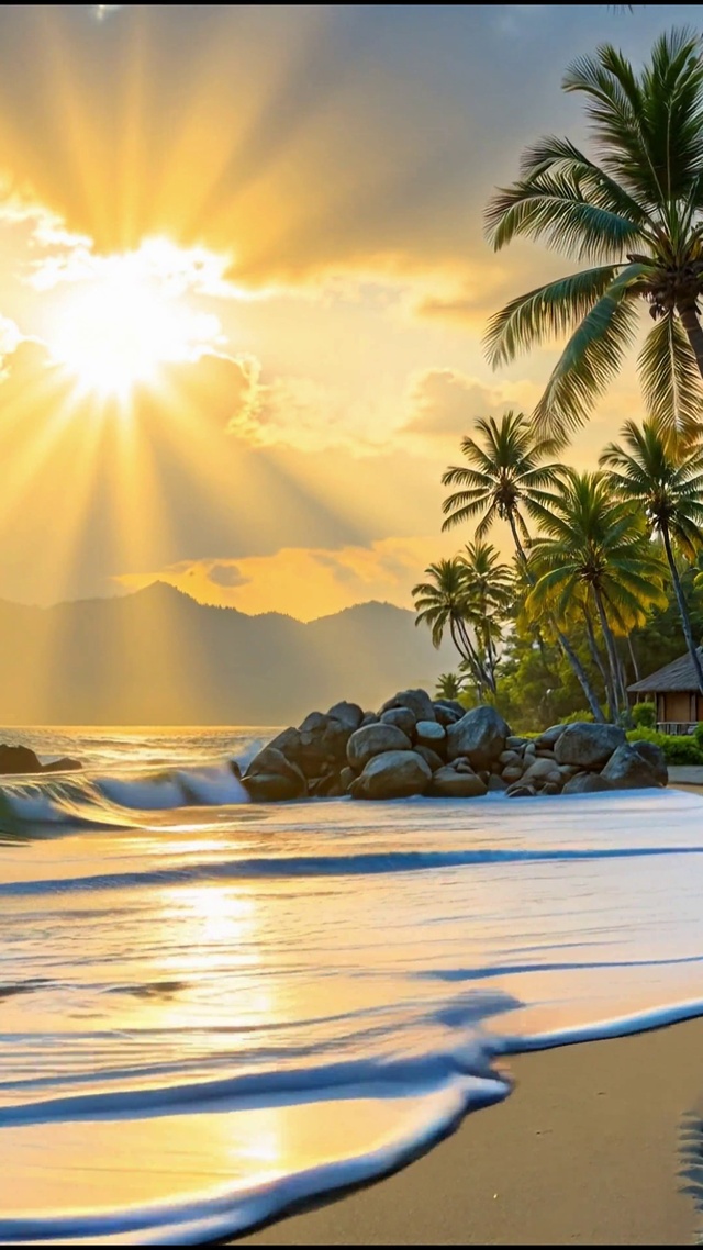 丁达尔沙滩（循环）