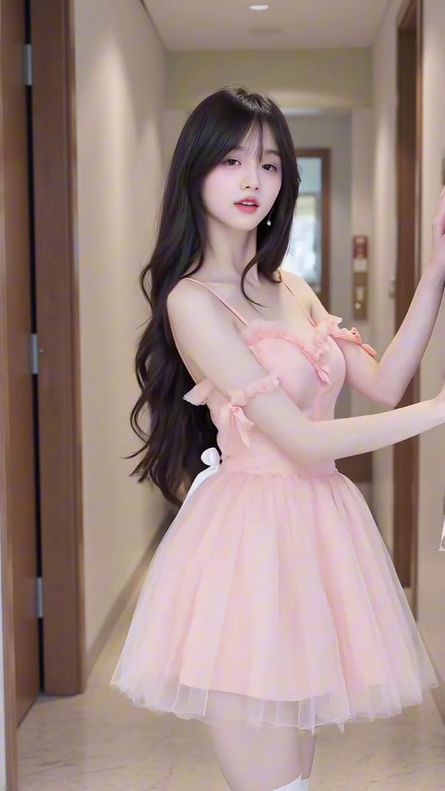 粉裙少女