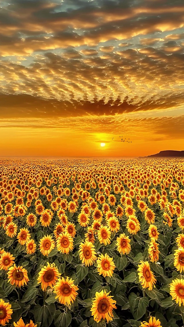 浪漫向日葵花海