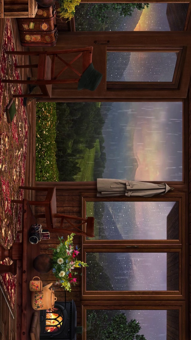 舒适山中细雨(风景手机动态壁纸) - 风景手机壁纸下载 - 元气壁纸