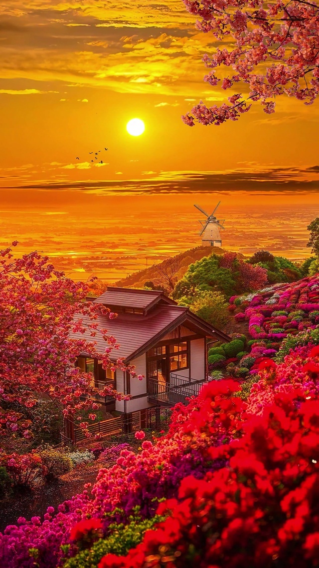唯美晚霞风景