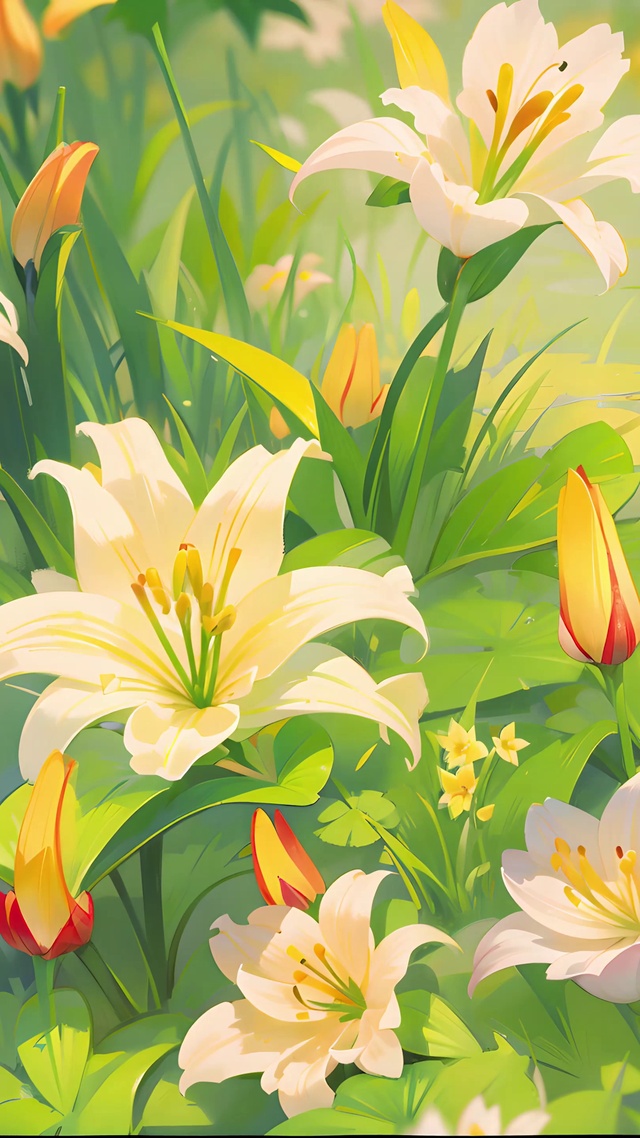 百花争艳