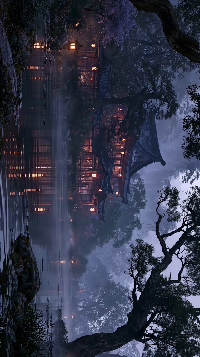 古风山水风景