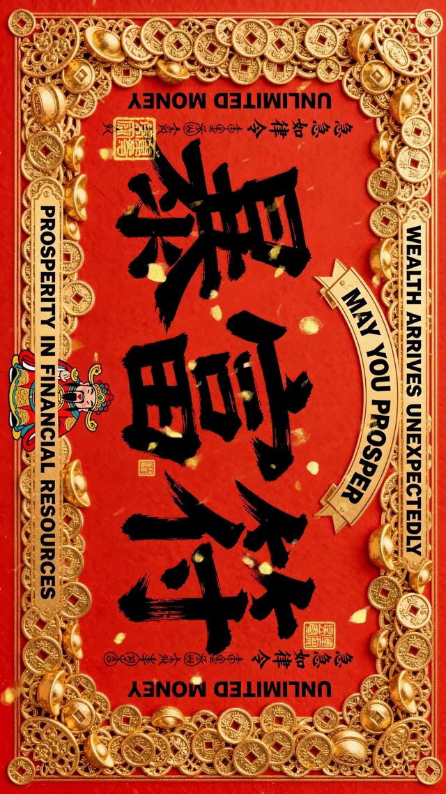 喜庆节日暴富符