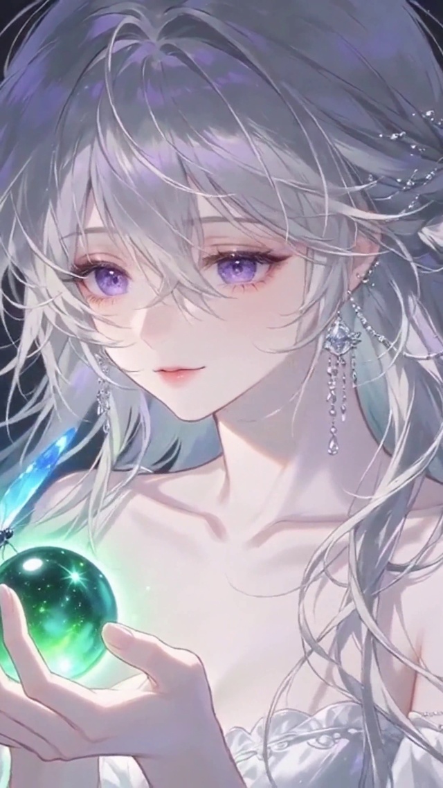 星空繁花幻蝶夜明珠少女