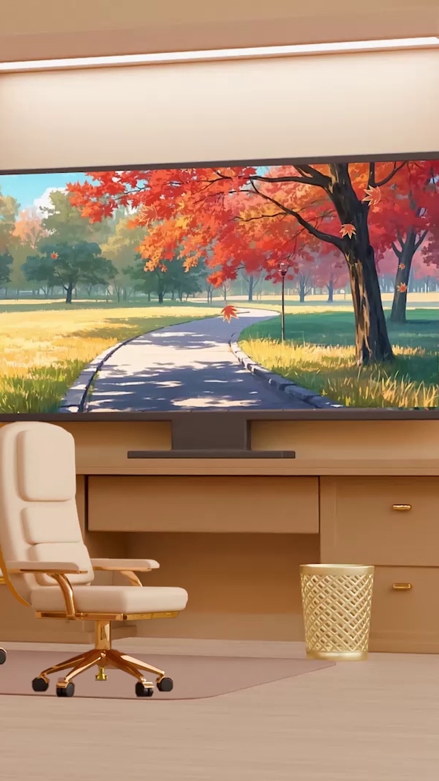 3D红叶主题电脑桌面